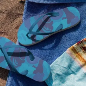 Alpine Blue Retro Flip Flops