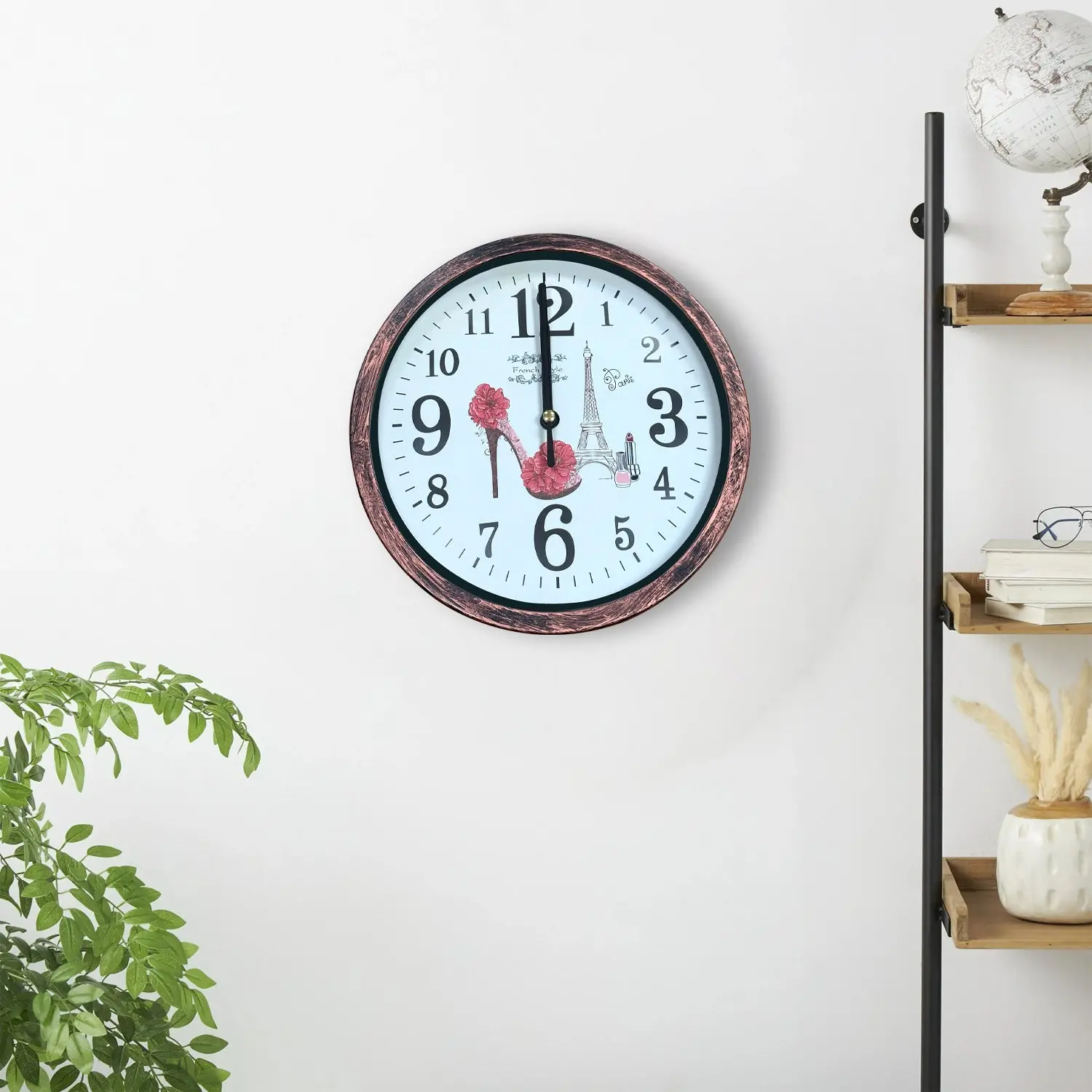 Shabby Chic Patchwork Vintage Home Decor Wall Clock ~5477