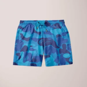 Alpine Blue Retro Shorts