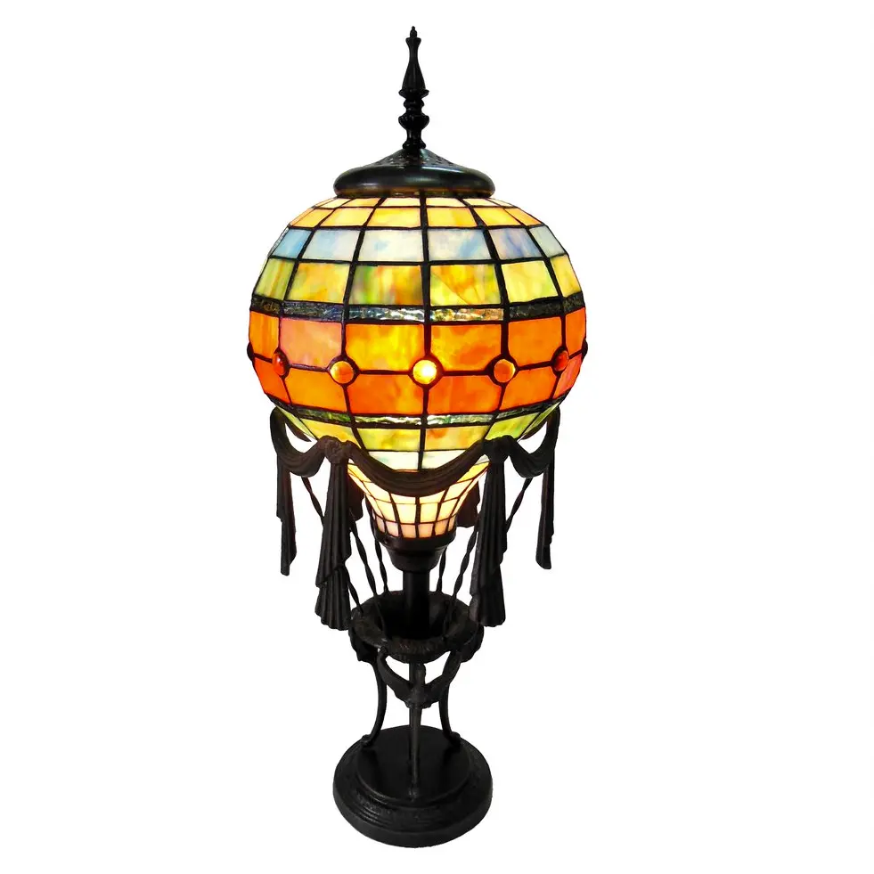 ROZIER Tiffany-style 1 Light Table Lamp 11" Shade