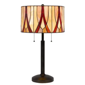60W X 2 Tiffany Table Lamp