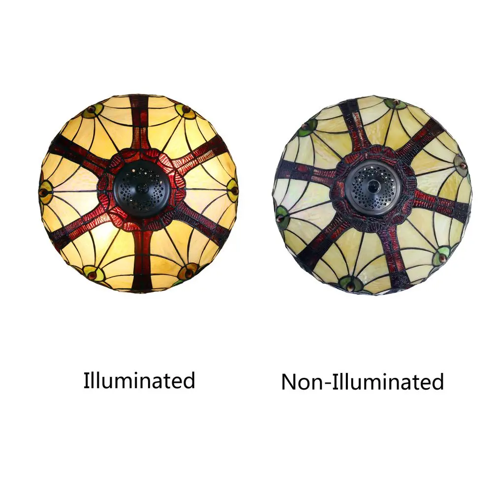 CHLOE Lighting ADIA Tiffany-Style Dark Bronze 2-Light Victorian Floor Lamp 18" Shade - Image 3