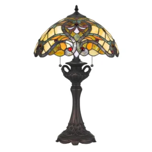 60W X 2 Tiffany Table Lamp