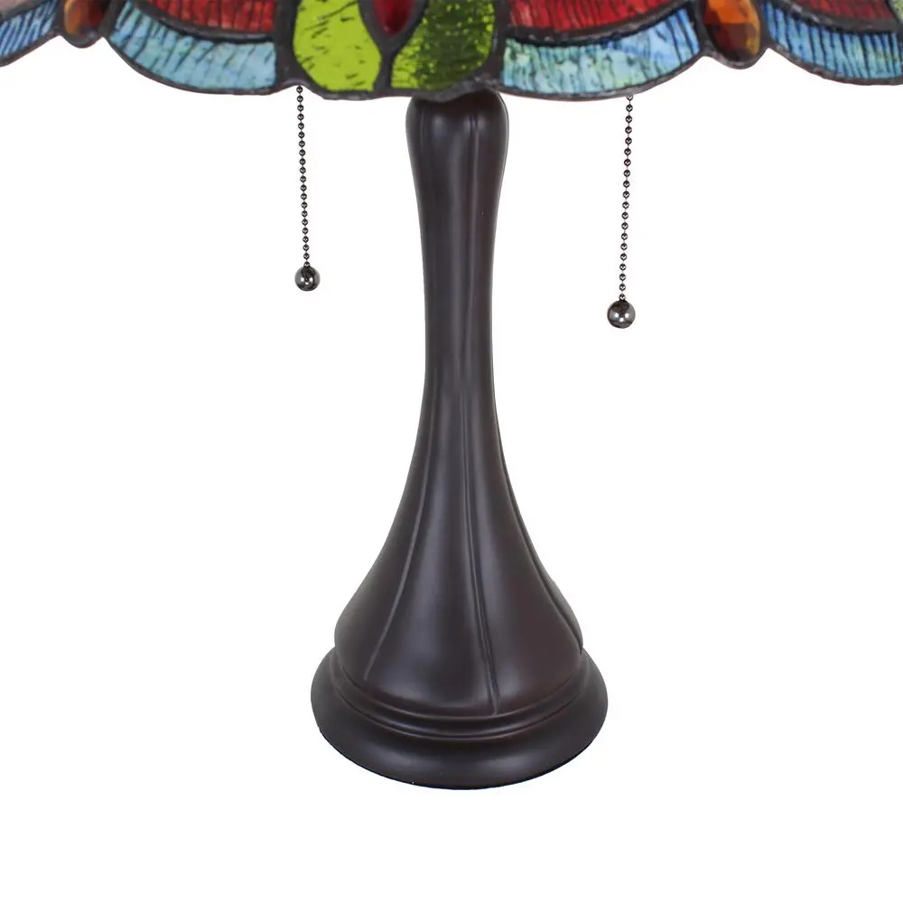 CHLOE Lighting HOWARD Tiffany-style 2 Light Table Lamp 16" Shade - Image 5