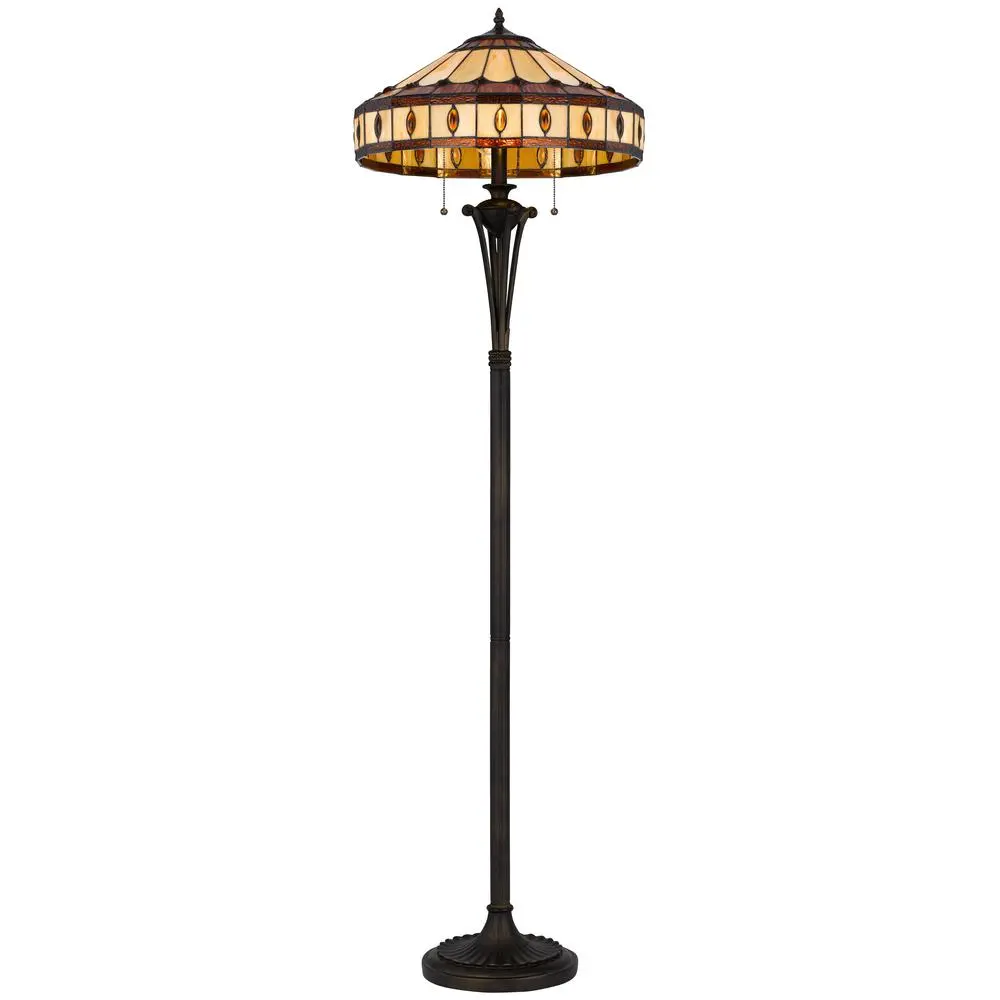 60W X 2 Tiffany Floor Lamp - Image 2