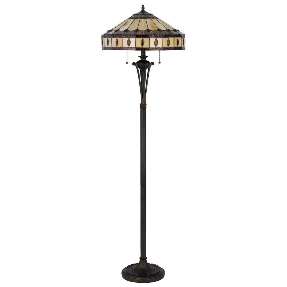 60W X 2 Tiffany Floor Lamp - Image 3