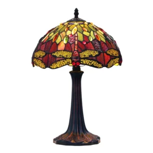 CHLOE Lighting EMPRESS Tiffany-style Dark Bronze 1 Light Table Lamp 12" Shade