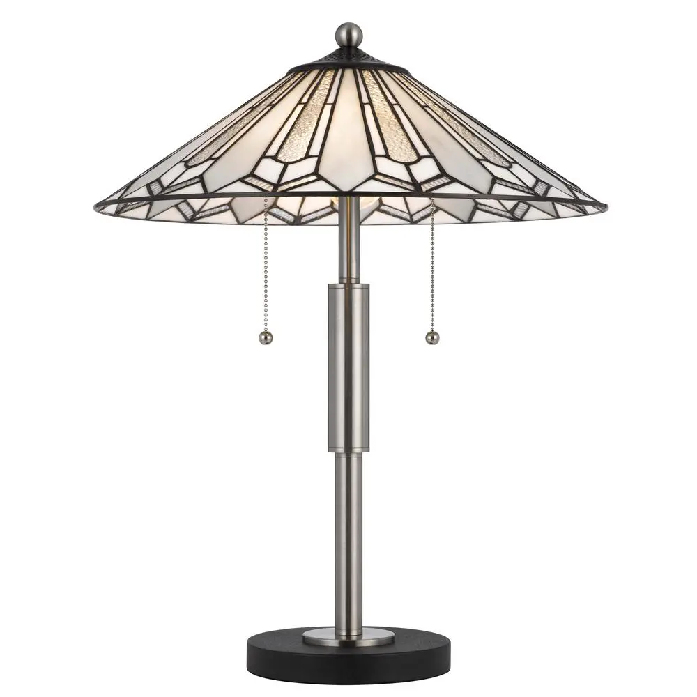 60W X 2 Muirfield Tiffany Table Lamp - Image 3