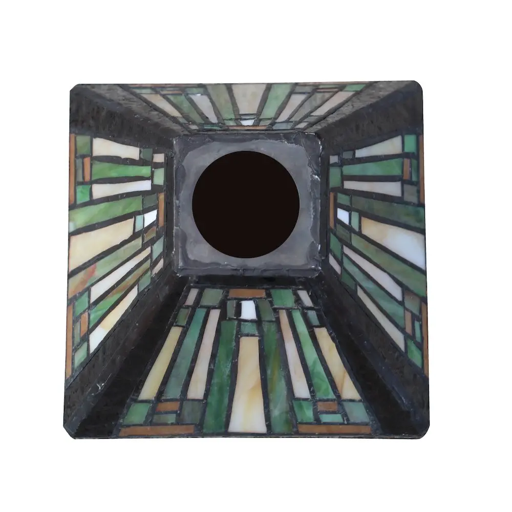 Innes Tiffany-Style 1-Light Mission Accent Table Lamp 6" Shade - Image 3