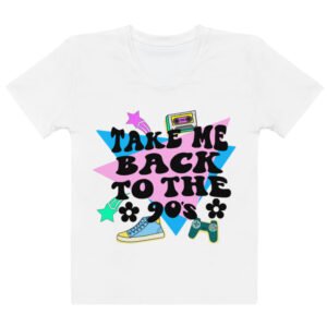Take Me Back to the 90’s | Retro Cassette & Gaming Design - Women's T-shirt