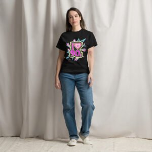 I Love 90’s Retro T-Shirt | Neon Stars & Hearts Vintage Design - Unisex classic tee
