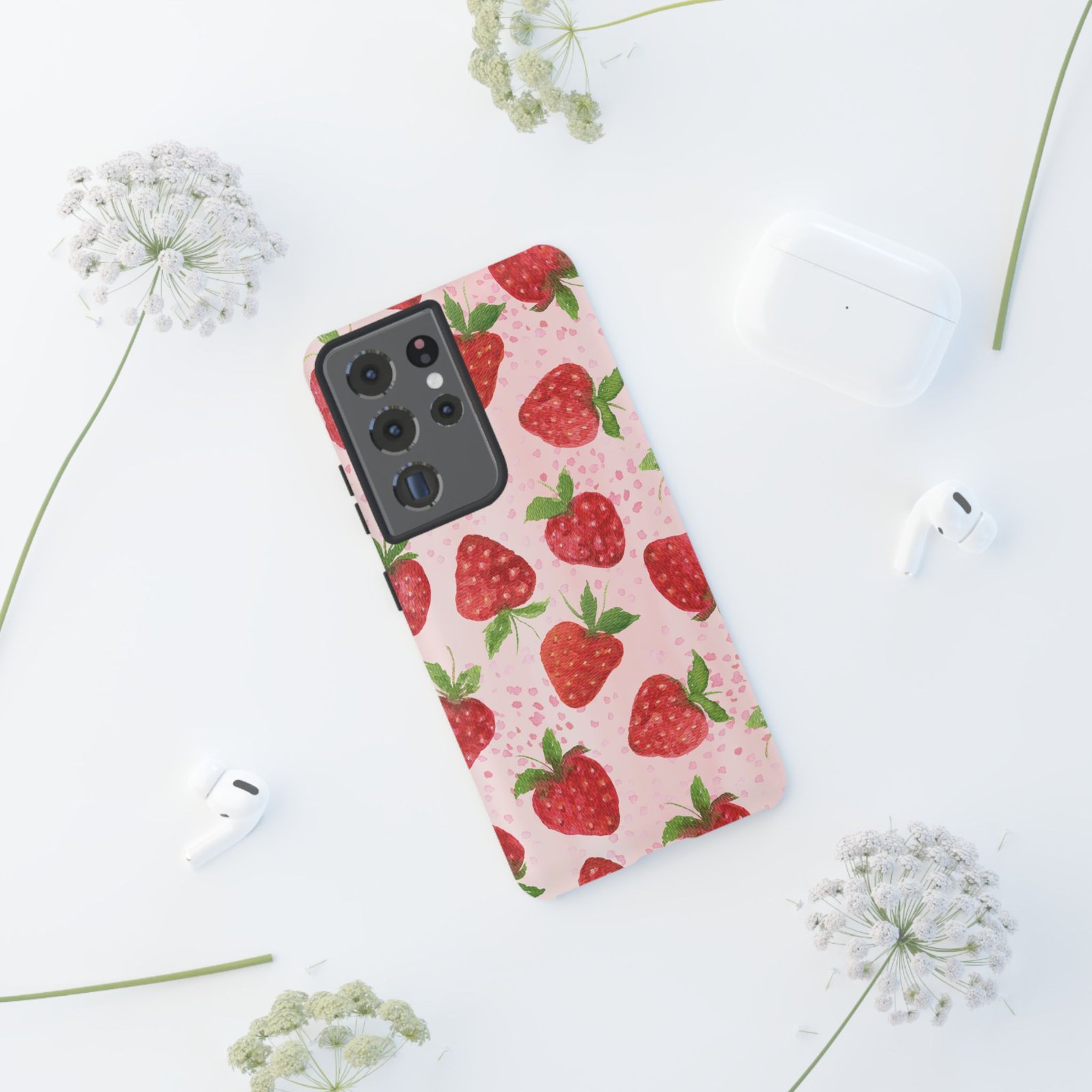 Strawberry Tough Phone Case | Cute Berry Phone Cover, Floral Phone Case, Summer Accessory, Gift for Her, Trendy Tech - Image 44