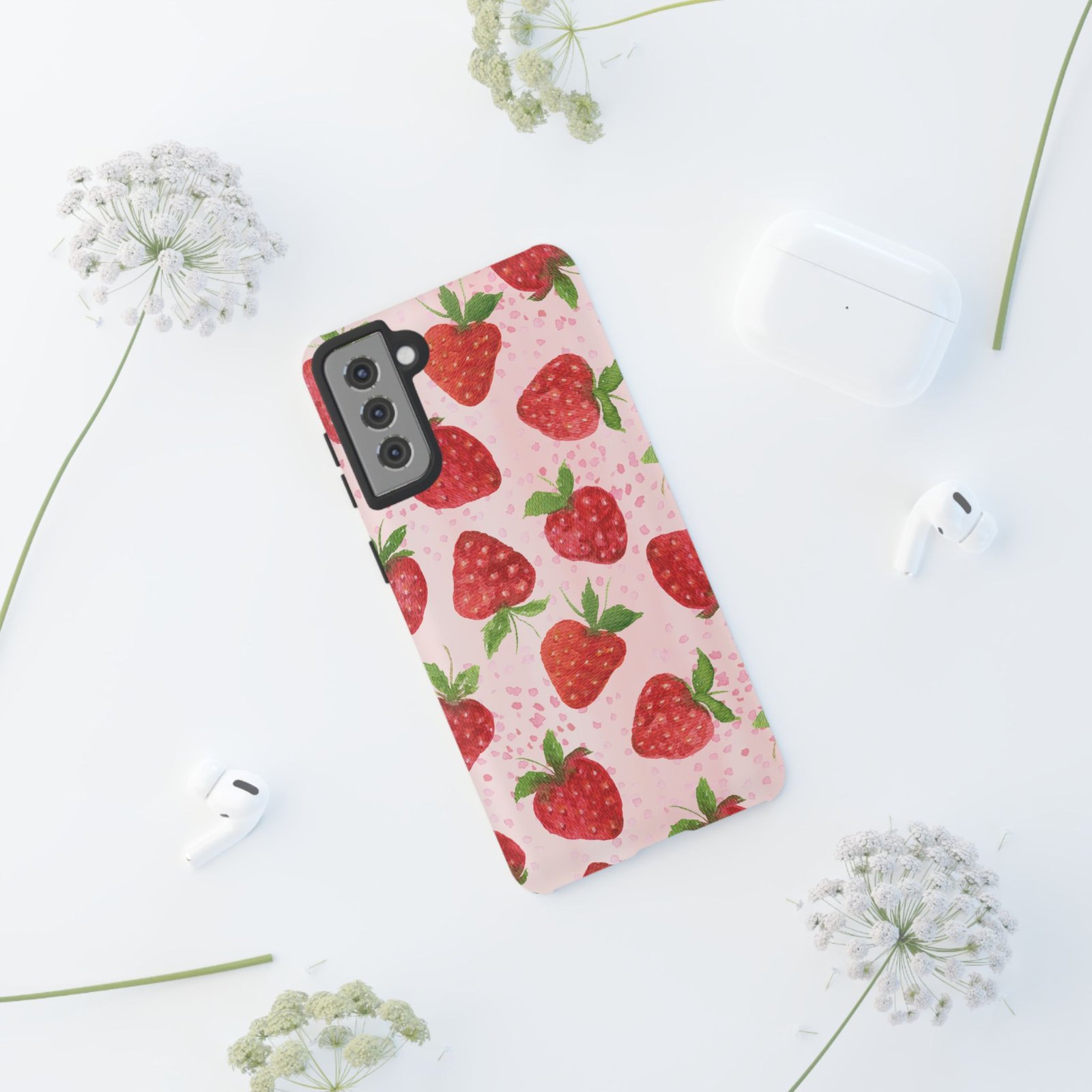 Strawberry Tough Phone Case | Cute Berry Phone Cover, Floral Phone Case, Summer Accessory, Gift for Her, Trendy Tech - Image 40