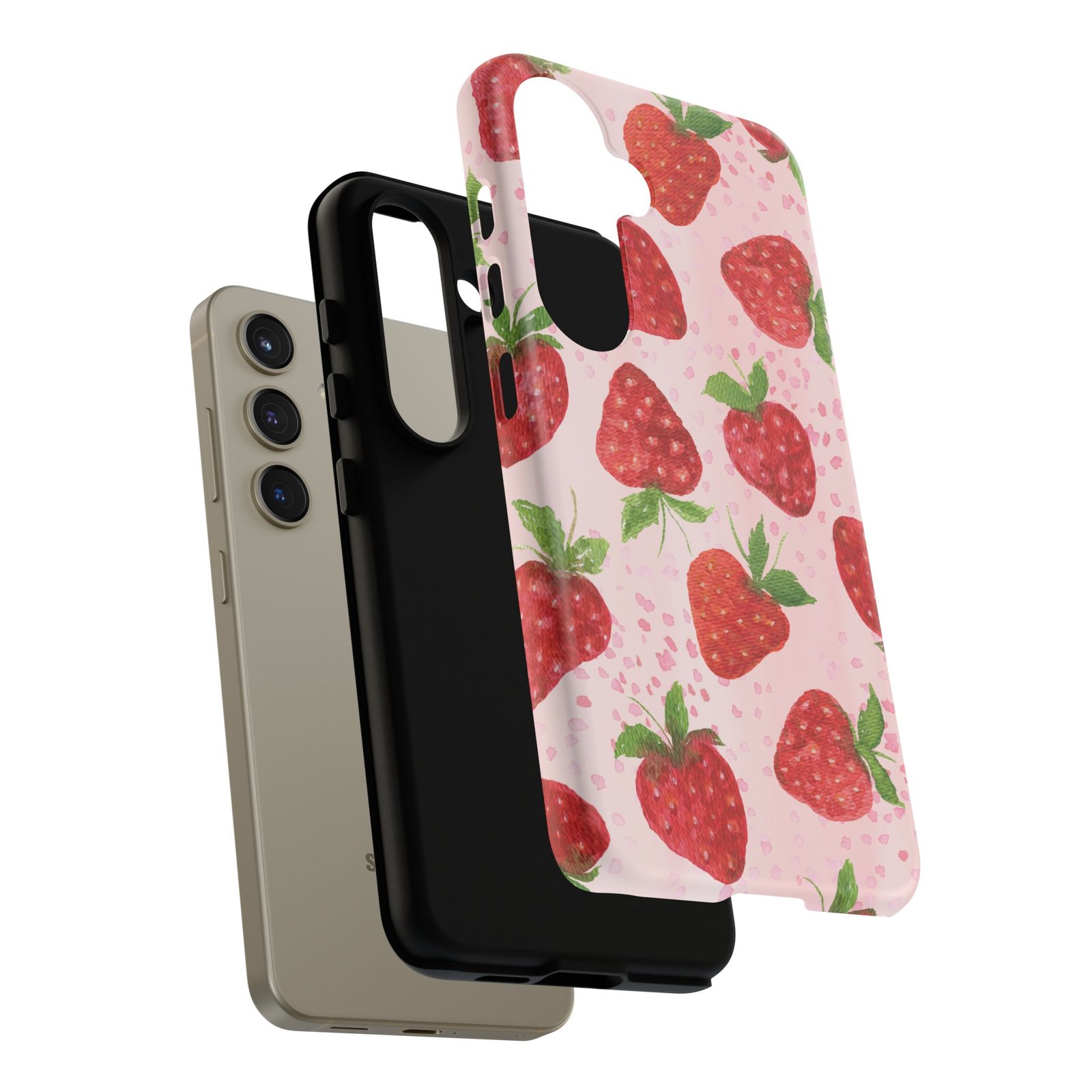 Strawberry Tough Phone Case | Cute Berry Phone Cover, Floral Phone Case, Summer Accessory, Gift for Her, Trendy Tech - Image 152