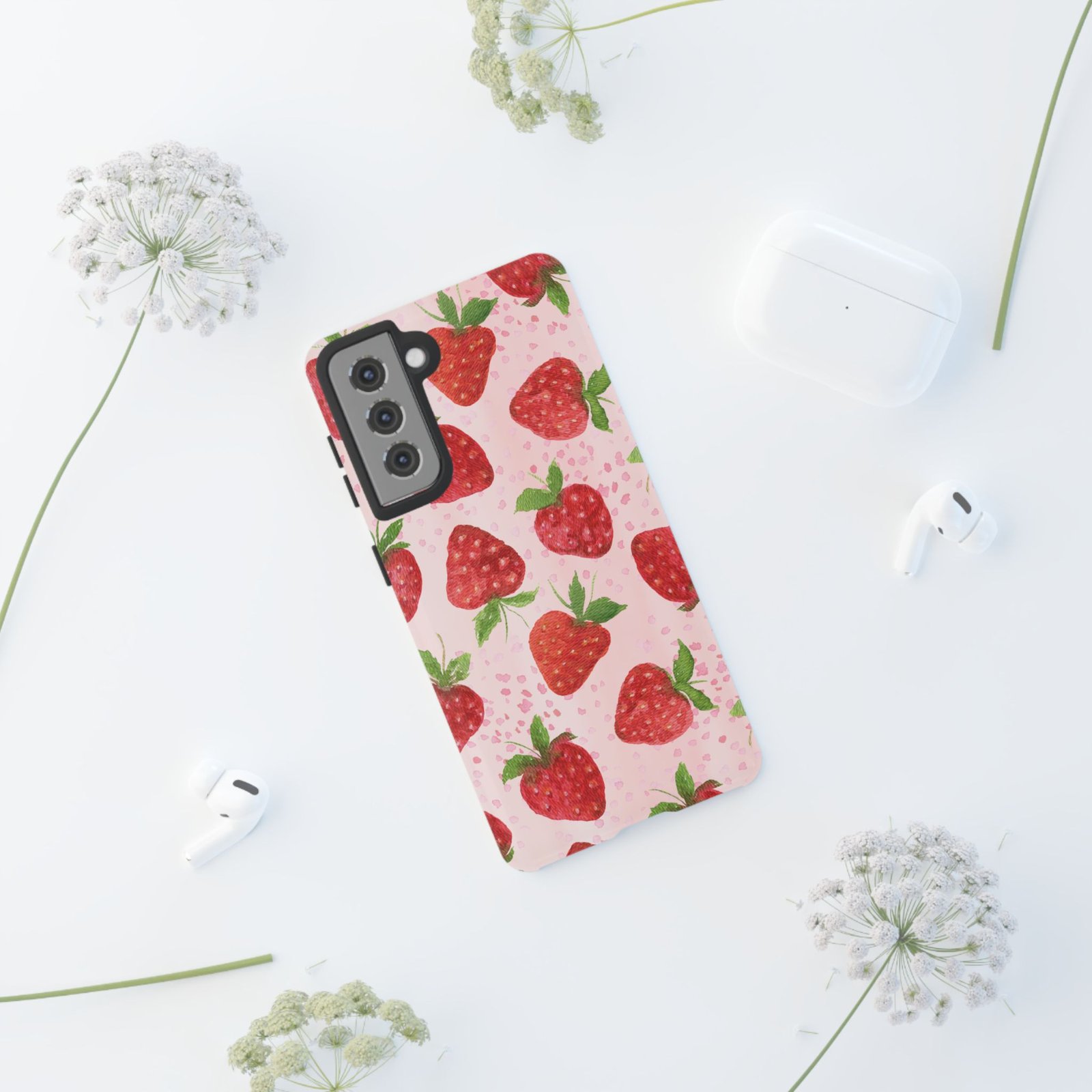 Strawberry Tough Phone Case | Cute Berry Phone Cover, Floral Phone Case, Summer Accessory, Gift for Her, Trendy Tech - Image 34