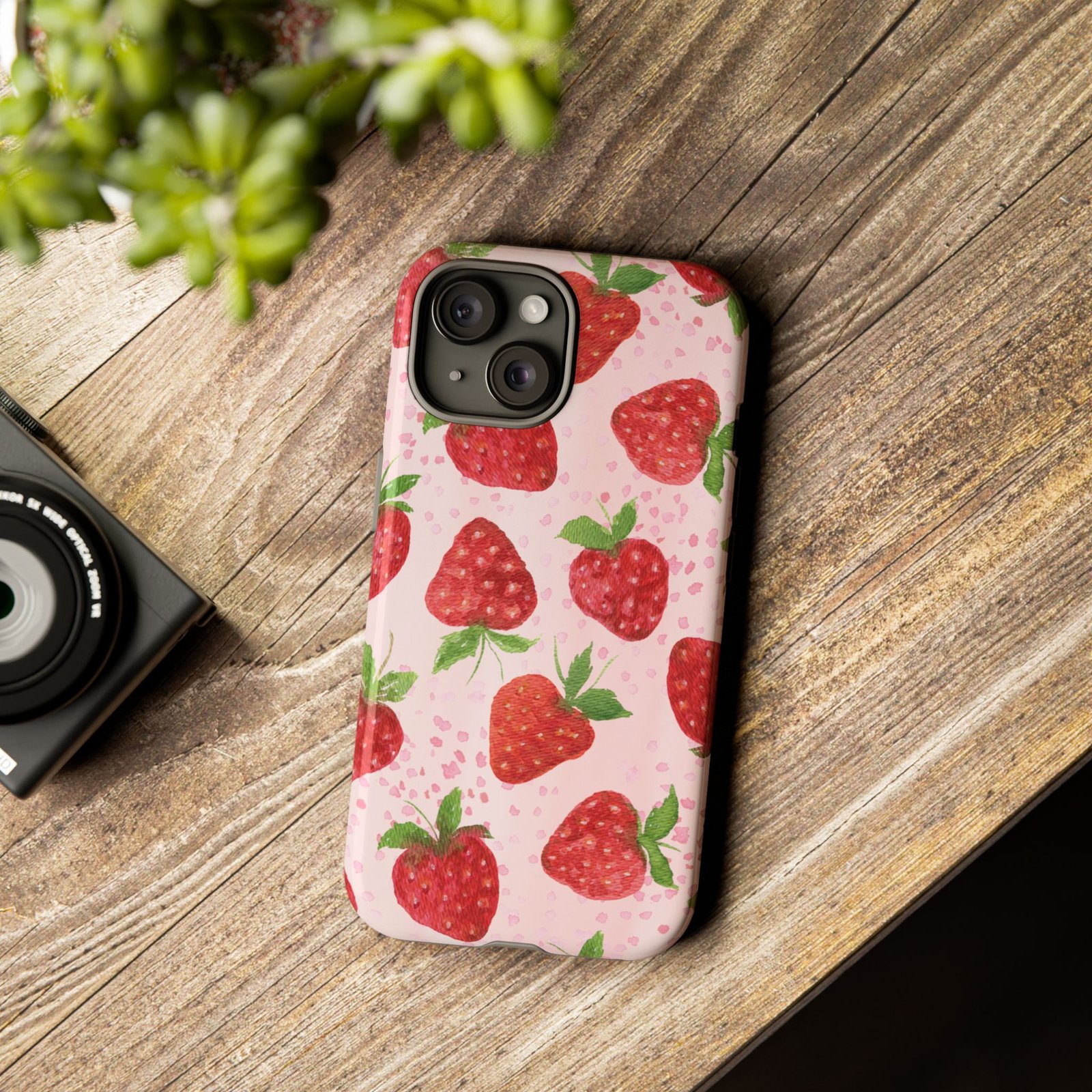 Strawberry Tough Phone Case | Cute Berry Phone Cover, Floral Phone Case, Summer Accessory, Gift for Her, Trendy Tech - Image 123